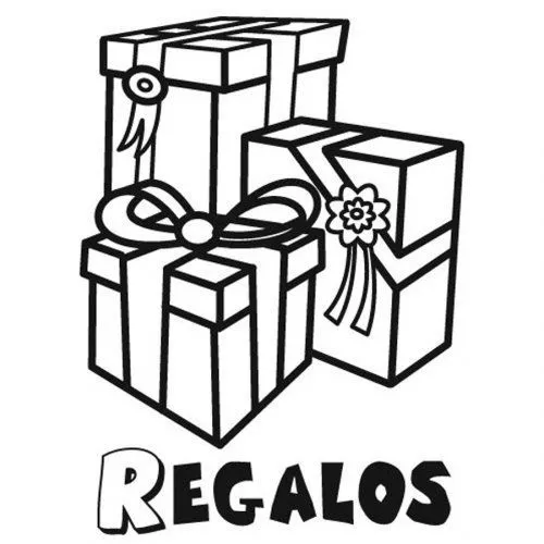 Dibujo para colorear de regalos de cumpleaños - Dibujos para ...