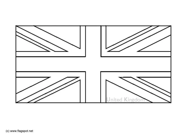 Dibujo para colorear Reino Unido - Img 6164