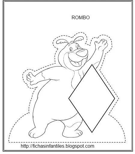 Dibujo para colorear rombo - Imagui