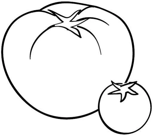 DIBUJO PARA COLOREAR DEL TOMATE - Imagui