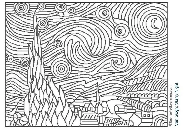 Dibujo para colorear de vincent van gogh - Imagui Dibujo para colorear de vincent van gogh - Imagui