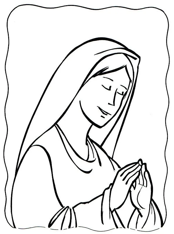 Dibujo para colorear de la virgen del valle - Imagui Dibujo para colorear de la virgen del valle - Imagui