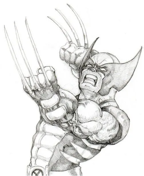Dibujo para colorear Wolverine 8
