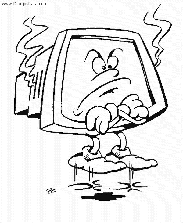 Dibujo de computadora enojada | Dibujos de Computadoras para ... Dibujo de computadora enojada | Dibujos de Computadoras para ...