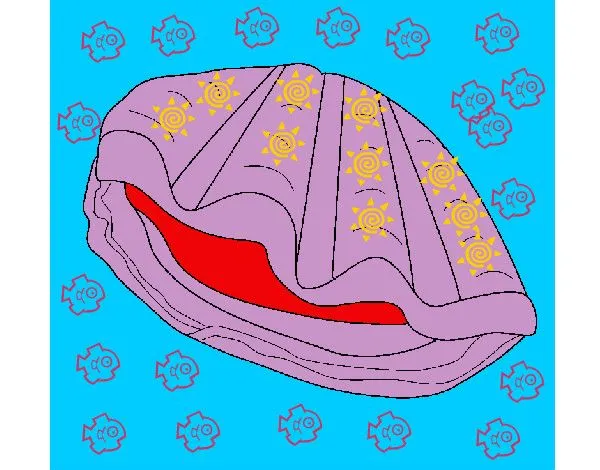 Dibujo de concha pintado por Vaninina en Dibujos.net el día 26-07 ...