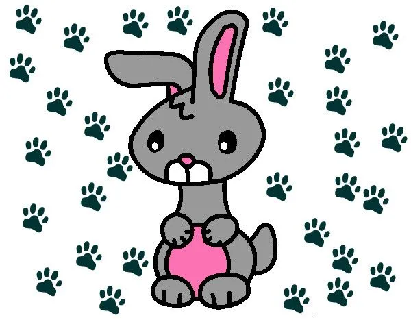 Dibujo de conejito saltarin pintado por Robeca en Dibujos.net el ...