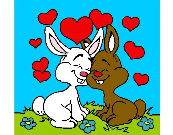 Dibujo de los conejitos tiernos pintado por Minegrita en Dibujos ... Dibujo de los conejitos tiernos pintado por Minegrita en Dibujos ...