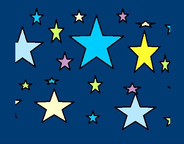 Dibujo de Conjunto de estrellas pintado por Queyla en Dibujos.net ... Dibujo de Conjunto de estrellas pintado por Queyla en Dibujos.net ...