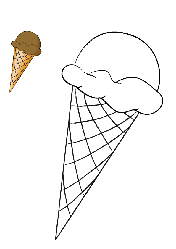 Dibujo De Cono Helado Para Colorear Dibujos De Marcas | dota2lounge