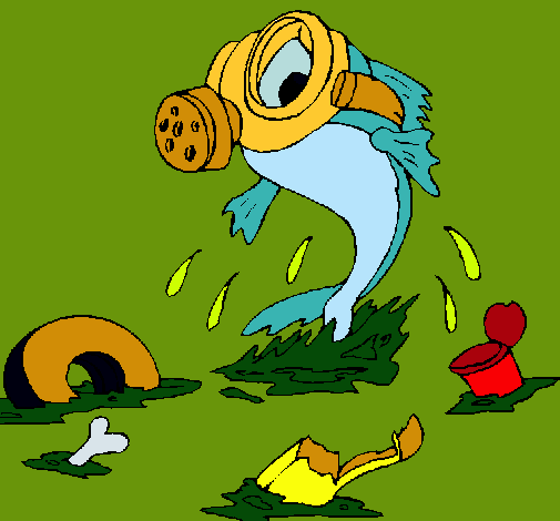 Dibujo de Contaminación marina pintado por Jhovana en Dibujos.net ...