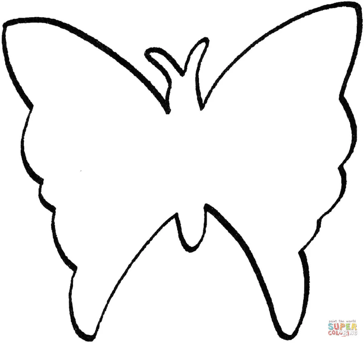 Dibujo de Contorno de una Mariposa para colorear | Dibujos para ... Dibujo de Contorno de una Mariposa para colorear | Dibujos para ...