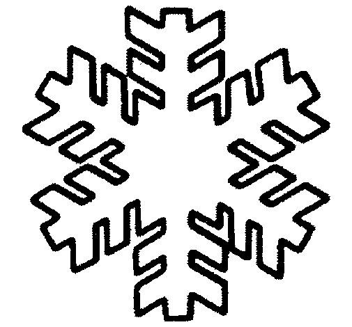 Dibujo de Copo de nieve para Colorear - Dibujos.net