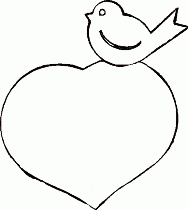  de Corazón para colorear. Dibujos infantiles de Corazón. Colorear ...