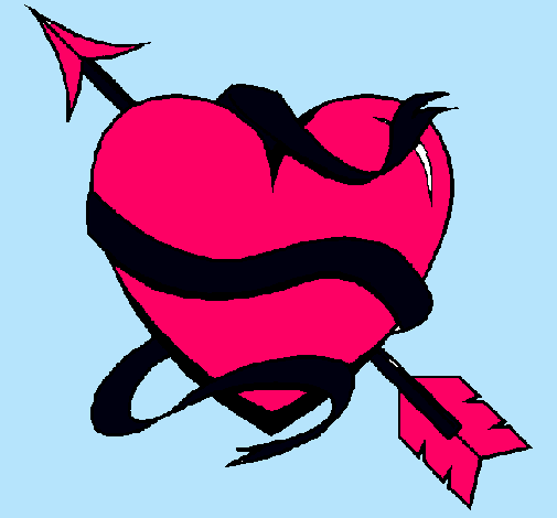 Dibujo de Corazón con flecha pintado por Anabela en Dibujos.net el ... Dibujo de Corazón con flecha pintado por Anabela en Dibujos.net el ...