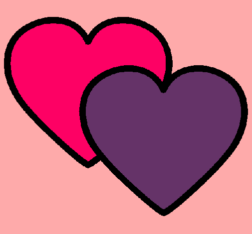 Dibujo de Corazones pintado por Karina en Dibujos.net el día 09-11 ...
