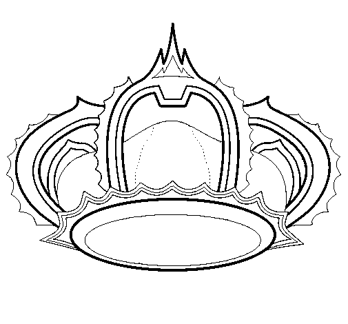 Dibujo de Corona real para Colorear - Dibujos.net