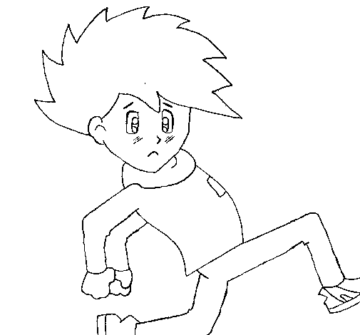 Dibujo de Correr para Colorear - Dibujos.net Dibujo de Correr para Colorear - Dibujos.net