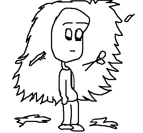 Dibujo de Cortar el pelo para Colorear - Dibujos.net Dibujo de Cortar el pelo para Colorear - Dibujos.net