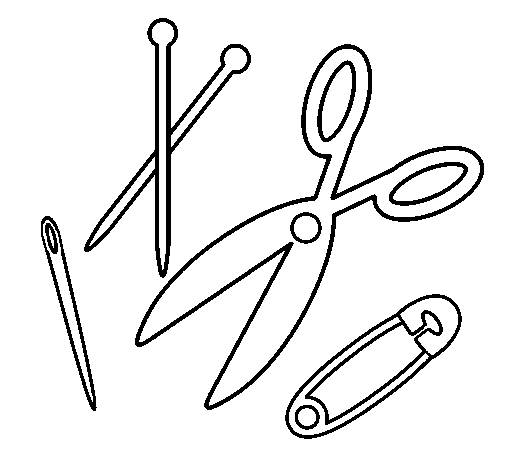 Dibujo de Costura para Colorear - Dibujos.net Dibujo de Costura para Colorear - Dibujos.net