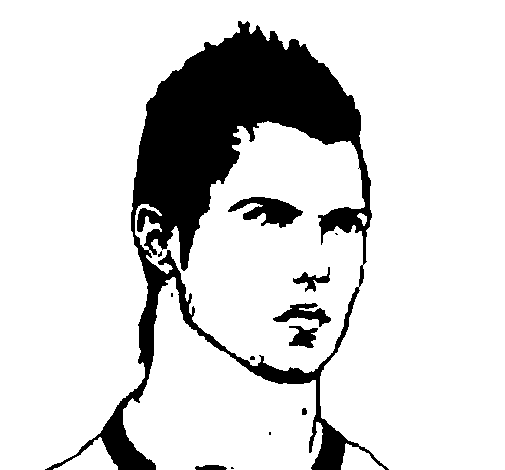 Dibujo de CR7 para Colorear - Dibujos.net