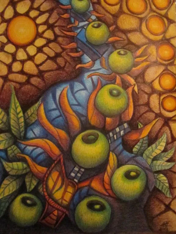 dibujo en crayon hernan traverso - Artelista.com dibujo en crayon hernan traverso - Artelista.com