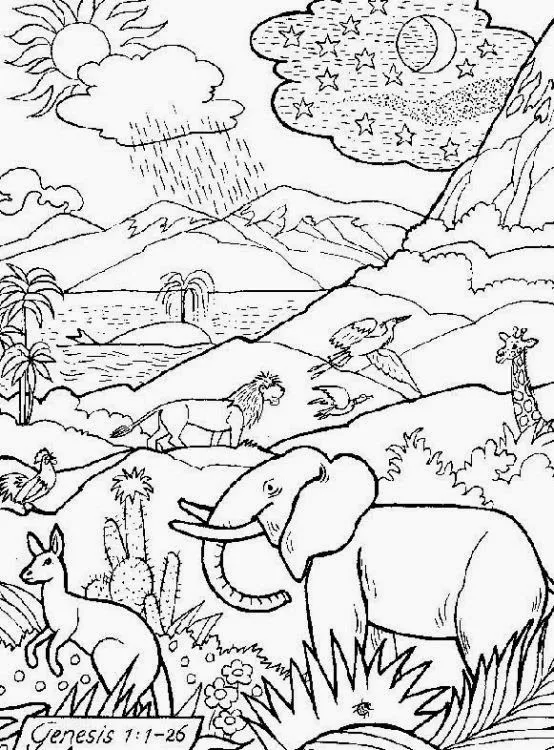 De la creacion del mundo para colorear - Imagui De la creacion del mundo para colorear - Imagui