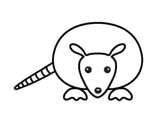 Dibujo de Cría de armadillo para Colorear - Dibujos.net Dibujo de Cría de armadillo para Colorear - Dibujos.net