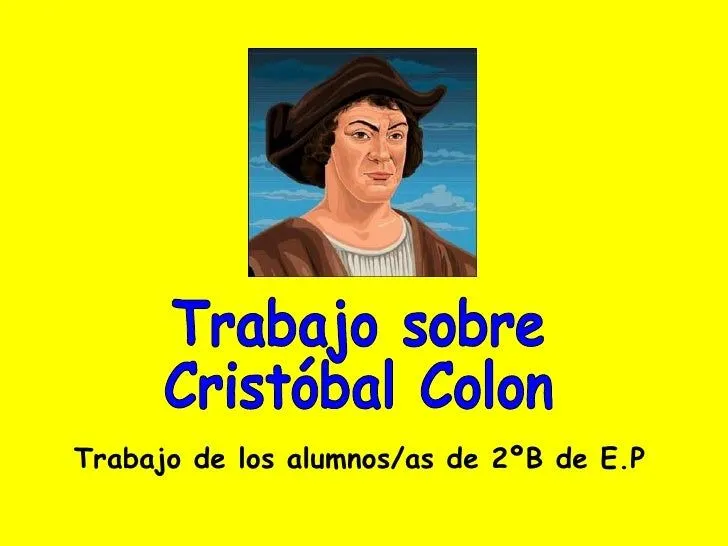 Un dibujo de cristobal colon - Imagui