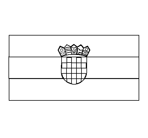 Dibujo de Croacia para Colorear