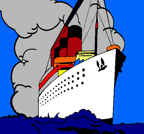 Dibujo de Barco de vapor pintado por Crucero en Dibujos.net el día ...