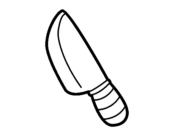 Dibujo de Cuchillo de cocina para Colorear - Dibujos.net Dibujo de Cuchillo de cocina para Colorear - Dibujos.net