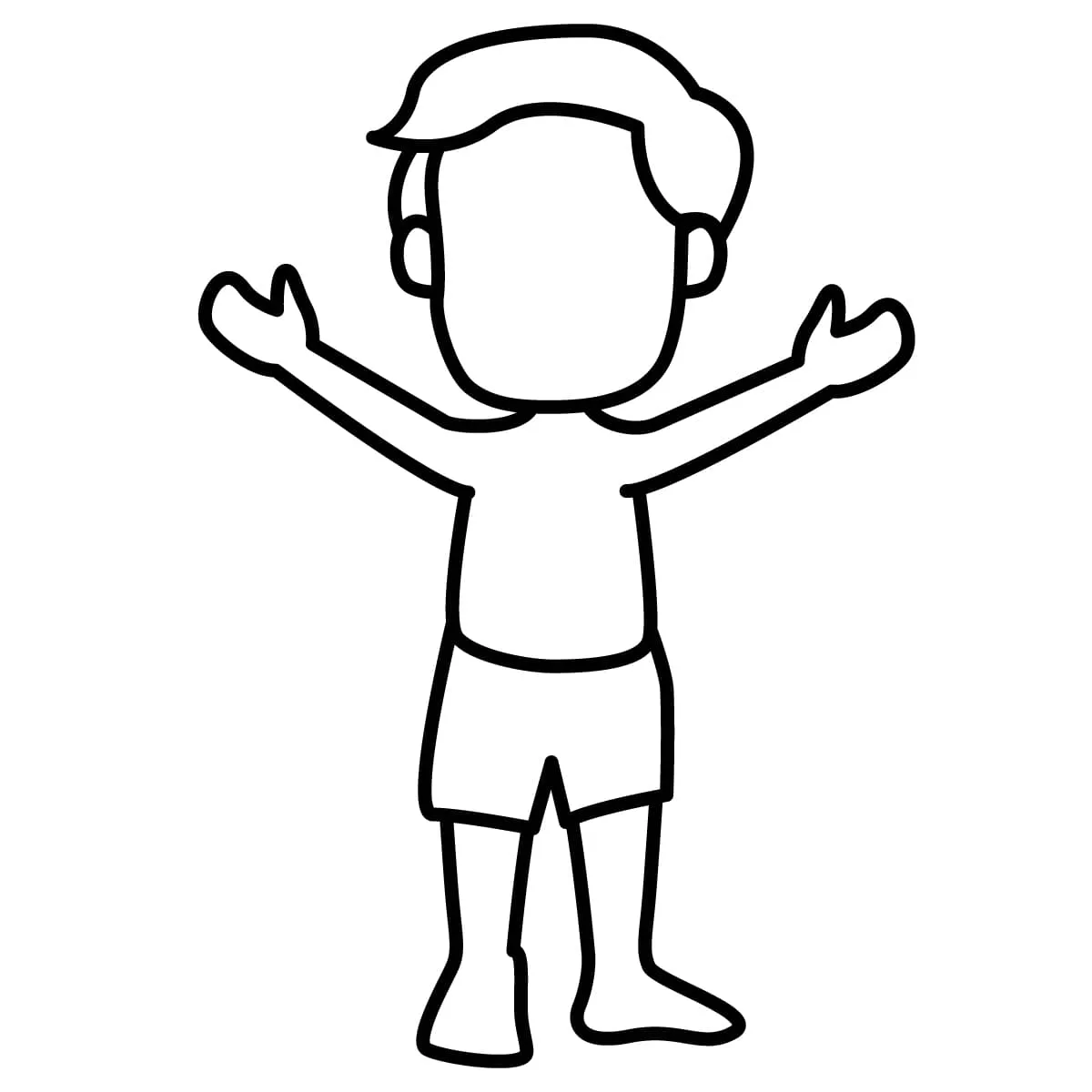 Dibujo de cuerpo humano para colorear e imprimir - Dibujos y colores Dibujo de cuerpo humano para colorear e imprimir - Dibujos y colores
