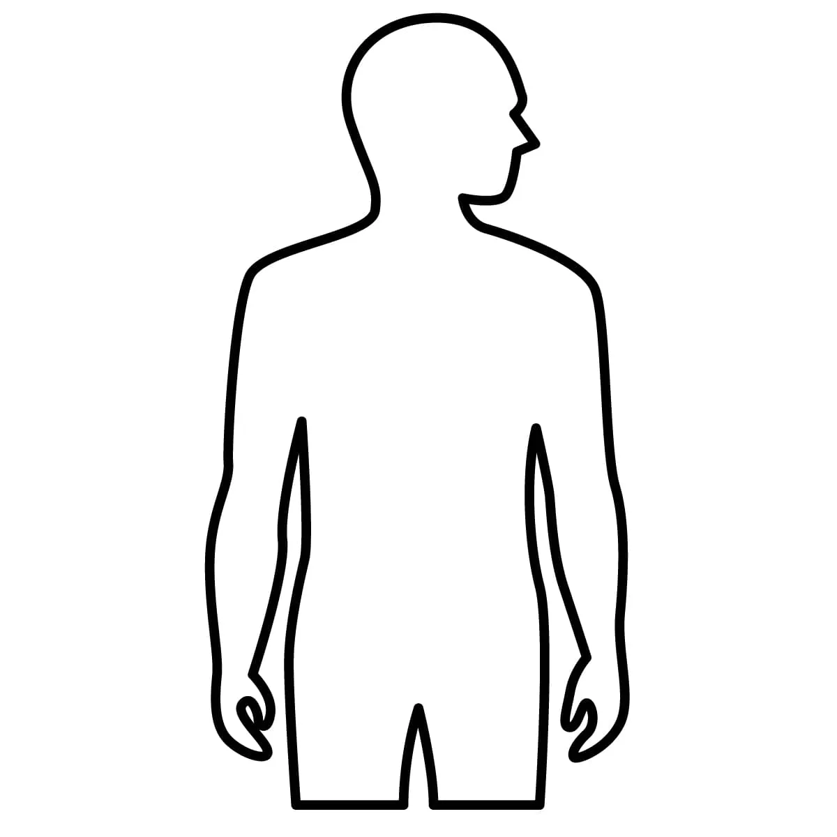 Dibujo de cuerpo humano para colorear e imprimir - Dibujos y colores Dibujo de cuerpo humano para colorear e imprimir - Dibujos y colores
