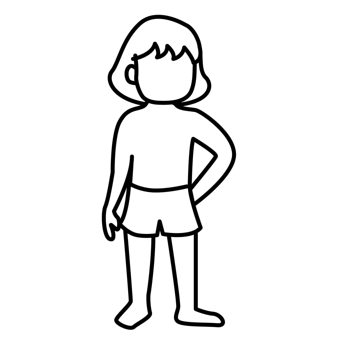 Dibujo de cuerpo humano para colorear e imprimir - Dibujos y colores Dibujo de cuerpo humano para colorear e imprimir - Dibujos y colores