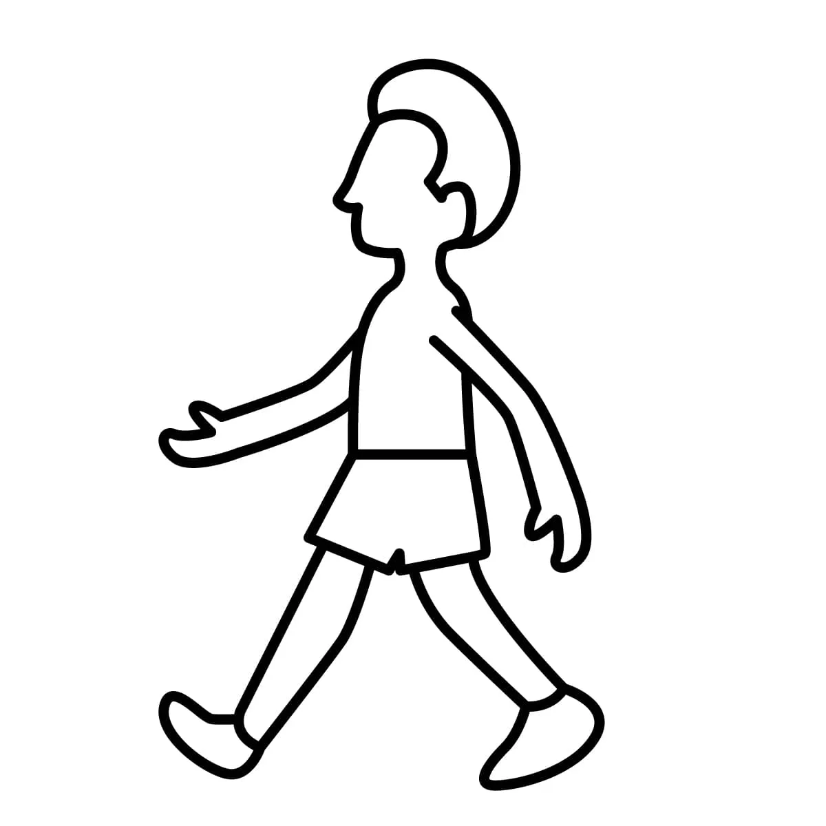 Dibujo de cuerpo humano para colorear e imprimir - Dibujos y colores Dibujo de cuerpo humano para colorear e imprimir - Dibujos y colores