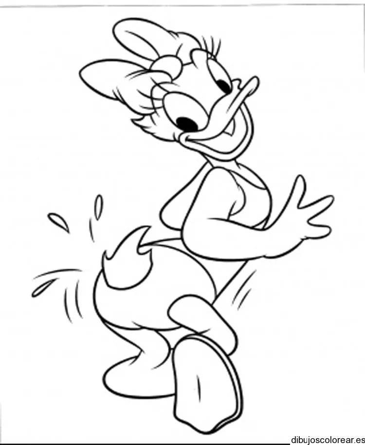Dibujo de Daisy bailando | Dibujos para Colorear Dibujo de Daisy bailando | Dibujos para Colorear