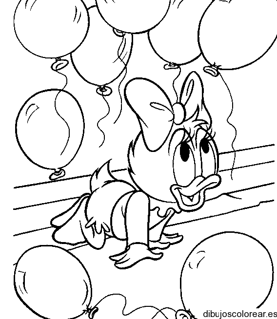 Dibujo de Daisy Duck bebé | Dibujos para Colorear