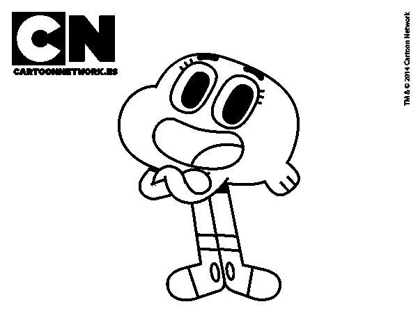 Dibujo de Darwin de Gumball para Colorear - Dibujos.net Dibujo de Darwin de Gumball para Colorear - Dibujos.net