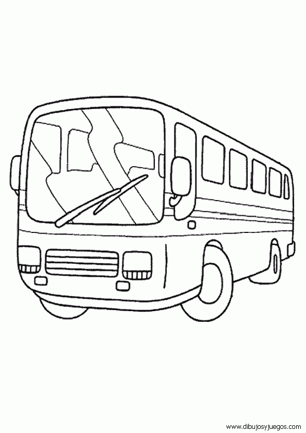 dibujo-de-autobus-para-colorear-001 | Dibujos y juegos, para ... dibujo-de-autobus-para-colorear-001 | Dibujos y juegos, para ...