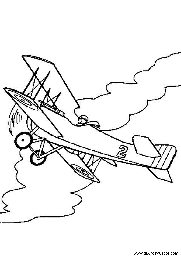 dibujo-de-aviones-antiguos-para-colorear-013 | Dibujos y juegos ... dibujo-de-aviones-antiguos-para-colorear-013 | Dibujos y juegos ...