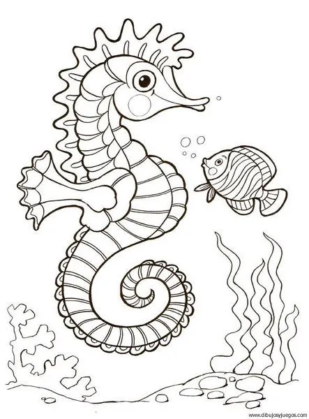 dibujo-de-caballitos-de-mar-015 | Dibujos y juegos, para pintar y ... dibujo-de-caballitos-de-mar-015 | Dibujos y juegos, para pintar y ...