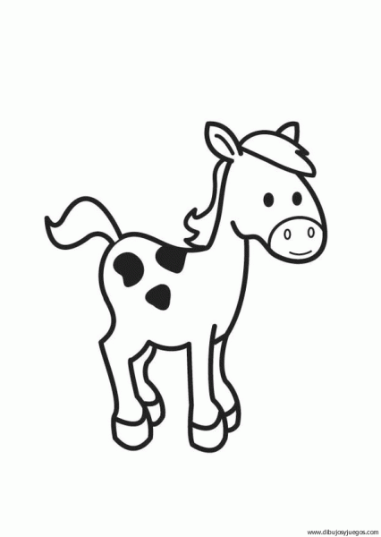 dibujo-de-caballo-041 | Dibujos y juegos, para pintar y colorear