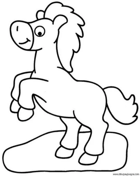 dibujo-de-caballo-125 | Dibujos y juegos, para pintar y colorear