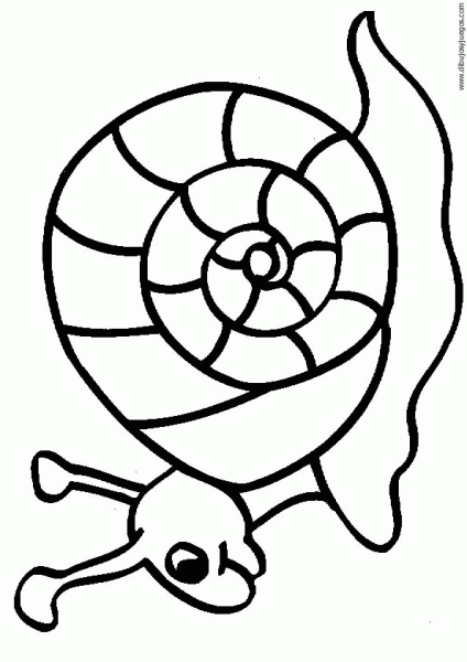 dibujo-de-caracol-04 | Dibujos y juegos, para pintar y colorear