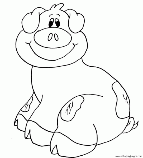 dibujo-de-cerdo-08 | Dibujos y juegos, para pintar y colorear dibujo-de-cerdo-08 | Dibujos y juegos, para pintar y colorear