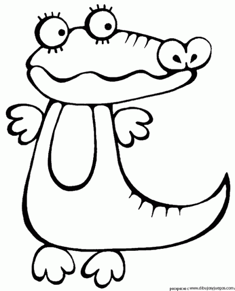 Muestra de dibujo de cocodrilo - Imagui