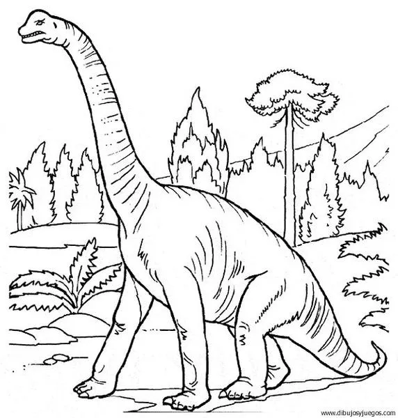 dibujo-de-dinosaurio-121 | Dibujos y juegos, para pintar y colorear
