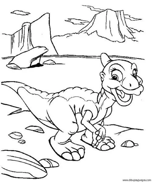 dibujo-de-dinosaurio-305 | Dibujos y juegos, para pintar y colorear