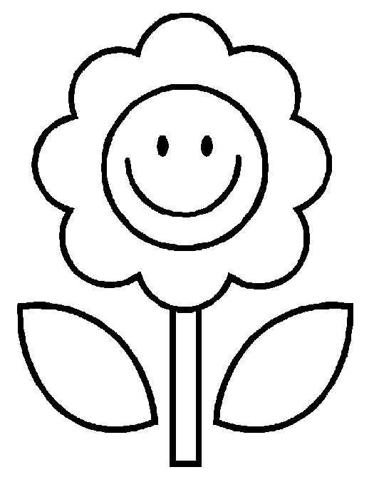 Dibujo-de-flor-para-colorear1.gif (525×683) | dibujar | Pinterest