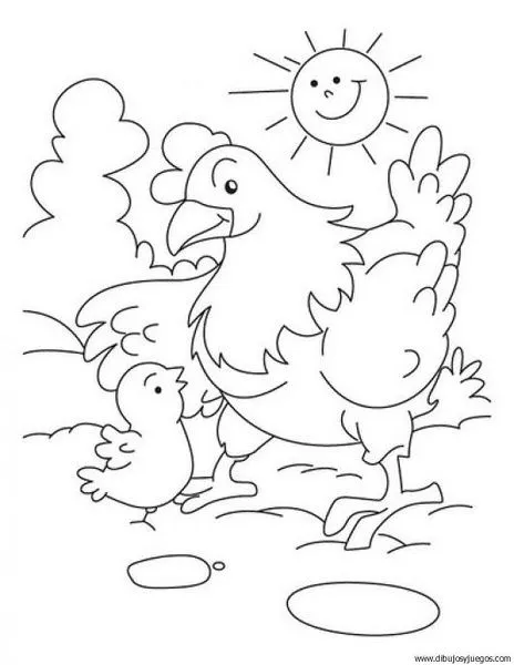 dibujo-de-gallina-012 | Dibujos y juegos, para pintar y colorear dibujo-de-gallina-012 | Dibujos y juegos, para pintar y colorear